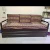 Furniture 3 Seater Double Metal Pull Out Sofa Cum Bed 